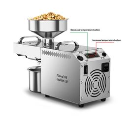 700W Oil Press Electric Oil Maker Peanut FLaxseed Extractor Stainless Steel Hot and Cold Oil Extraction Machine