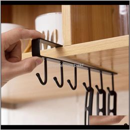 Hooks Rails Housekeeping Organisation Home & Garden Drop Delivery 2021 Bearing Stronger Of Punch Storage Shelf Hanging Cap Paper Shees Kitche