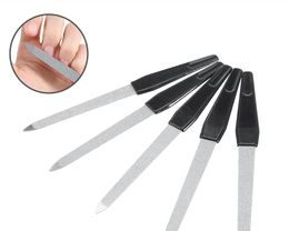 Plastic Handle Metal Double Sided Nais Files Pro Nail File DIY Manicure Pedicure Tool