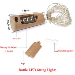 Other Event & Party Supplies Christmas Lights 1M 10LED Waterproof Copper mini Fairy Light DIY Glass Craft Bottle LED decorations