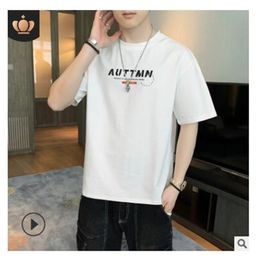 cotton football jerseys NZ - soccer Jersey 2022 new 12101234567 summer cotton top loose large size half-sleeved t-shirt casual bottoming shirt for men