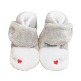 Boots Infant Plush Snow Winter Baby Boys Girls Shoes Soft Sole Cute Fleece First Walker Toddler Fluffy Prewalker 0-18M