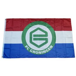 Flag of Netherlands Football Club FC Groningen 3*5ft (90cm*150cm) Polyester flags Banner decoration flying home & garden Festive gifts