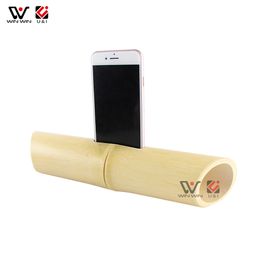 2021 Wholesale Bamboo Wood Wireless Speaker Waterproof Phone Holders Loundspeaker