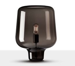 Nordic Post-modern Designer Gray Glass Table Lamp Creative Simple Romantic Led Desk Light Bedroom Bedside Studio Home Decor
