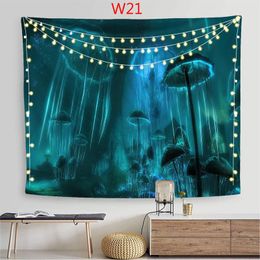 Home Textile Tapestry pants Flock Hanging Cloth Background Wall hangingWalls Decoration Blanket mandala tapestries 3D Printing