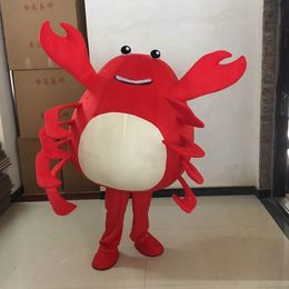 Halloween Red Crab Mascot Costume High Quality Cartoon Anime theme character Adult Size Christmas Carnival Birthday Party Fancy Outfit
