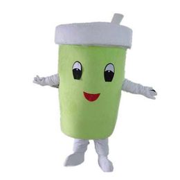 Halloween green cup Mascot Costume Top Quality Cartoon Anime theme character Carnival Unisex Adults Size Christmas Birthday Party Outdoor Outfit Suit