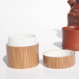 100pcs 3g 5g 10g 15g 20g 30g 50g Empty Bamboo cream bottle Jar cosmetic packaging Boxes Container