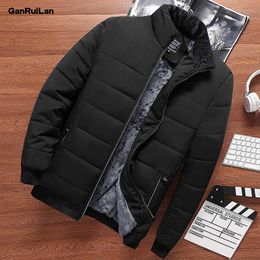Men Winter Jacket Parkas High Quality Cotton Padded Wadded Thick Warm Outerwear Casual Coats Male Jaquetas Masculina Inverno 210518