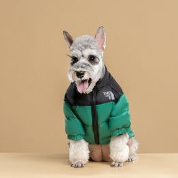 Dog Down Jacket Tide Brand Winter Warm Coat Fadou Schnauzer Bear Small And Medium-sized Dog And Cat Pet Clothing D2111121Z