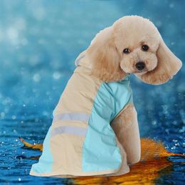 Dog Apparel Raincoat Reflective For Big Dogs Large Impermeable Waterproof Rain Coat Trench Jacket Costumes Plus Size XXXXL E