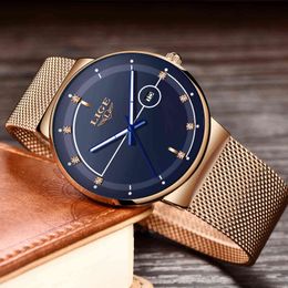 LIGE Mens Watches Top Brand Luxury Waterproof Ultra Thin Date Clock Male Steel Strap Casual Quartz Watch Men Sport Wrist Watch 210527
