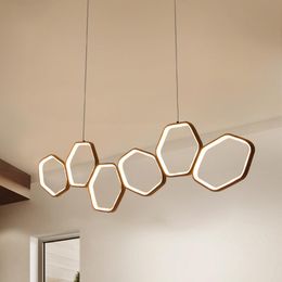 Pendant Lamps LICAN Lampadario Moderno LED Lights For Bar Kitchens Office Suspension Cord Aluminium Circle Rings Lamp