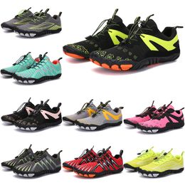 2021 Four Seasons Five Fingers Sports shoes Mountaineering Net Extreme Simple Running, Cycling, Hiking, green pink black Rock Climbing 35-45 sixty