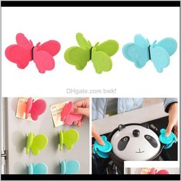 Other Tools Kitchen, Dining Bar Home & Garden Drop Delivery 2021 Butterfly Shaped Sile Anti-Scald Devices Fridge Magnet Kitchen Tool Insulati