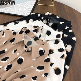 3144 Printed Shirt Female Design Sense Niche Spring Retro Cold Loose Shirt Korean Version Lazy Wind Top 210507