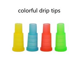 shisha vape pens UK - Shisha Plastic drip tips Rainbow Mouthpiece Vape pen