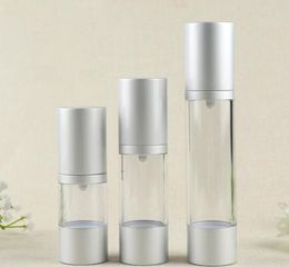 15 30 50 ML Airless Pump Bottle Refillable Cosmetic Containers Makeup Foundations and Serums Lightweight Leak Proof Shockproof Container SN5392