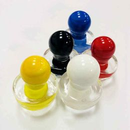 Colourful Cap Hookahs Dab Rigs Water Glass Bong Bangers Glass Carb Caps Colourful Cap Smoking Accessories DCC10