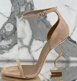 Nuova estate classica lettere uniche sandali con tacco alto tutto-fiammifero abito da sera sexy da donna scarpe 35-41 taglia + scatola