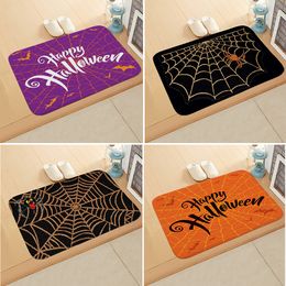 Halloween non-slip mat carpet stores grave spider net festival decal hallway room door mats galley kitchen bathroom