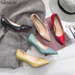 Fashion Small Fresh High Heels 2020 Fall New Women's Shoes Pointed Stiletto Single Shoes Wild Black Work Shoes DrParty Pumps X0526