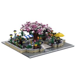 26379 Mini Modular Building 16019 Flower Botanical Garden Bricks Bulk Model Botanical Garden Park Toys for Children X0503