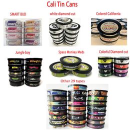 3.5G 100ML Cali Presstin Cans Empty Tuna Can bottle SMART BUD JUGNLE BOY Dry herb flower Candy Gummi Tubes Container 73*23mm