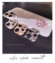 For iPhone 12 Pro Camera Lens Protective Cover Gliter Phone For iPhone 11 Max Metal Frame Diamond Gliter Protectors