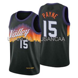 Full embroidery Cameron Payne #15 75th Anniversary Black Jersey Tank Top Cheap Retro College Jersey XS-6XL
