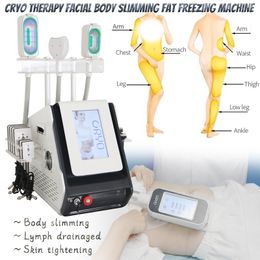 8 IN 1 cryolipolysis fat freeze slimming cavitation lipo laser machine with body face RF handle