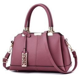 HBP Purses Totes Handbags High Quality Women Handbag Purse Large Capacity PU Leather Ladies Shoulder Bags Dark Pink