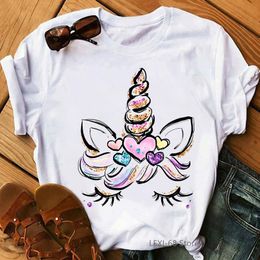 You Are Magic Letter Tee Print T-shirt Women Kawaii Unicorn Girl Graphic T Shirt Femme Flowers Female Harajuku Tops