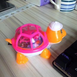 Creative pull light simulation tortoise crawling tortoise new strange gift stall hot source toys wholesale