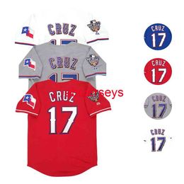Stitched Custom Nelson Cruz 2010 World Series Jersey add name number Baseball Jersey