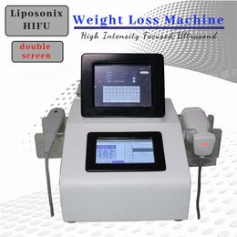 Ultrasond HIFU Body Slimming Machine Liposonix Weight Loss Equioment 2 In 1 Portable Fat Removal Deivice