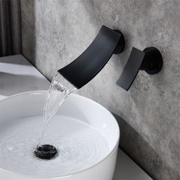 Современная ванная комната Wain Faucet Waterfall WidePread Настенный монтификатор