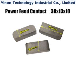 (5PCS Pack) Ø30x13x10Hmm Power Feed Contact spare parts for BAQI Medium Speed Wire Cutting EDM Machine. outer diameter 30mm, width 13mm, hight 10mm