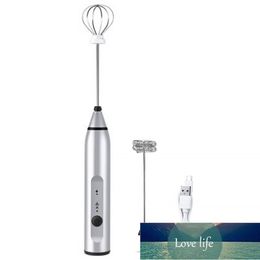 Hot! 3-Speeds Egg Beater Coffee Milk Drink Whisk Mixer Eggbeater Frother Stirrer USB Rechargeable Handheld Food Blender Whisk Factory price expert design Quality