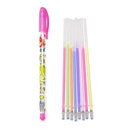 Highlighters 8pcs/set Candy Colour Highlighter Pen Black Paper Fluorescent Marker Office School Supplies