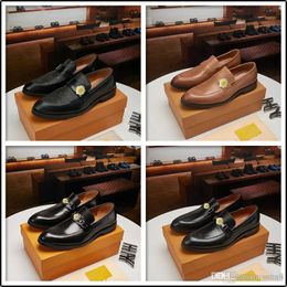 A1 OXFORD Brown DRESSing SHOES For MEN ITALIAN SHOES For MEN LEATHER LUXURY DRESS Gents SHOES Sapatos Social Sapatos Social Sepatu Pria 33