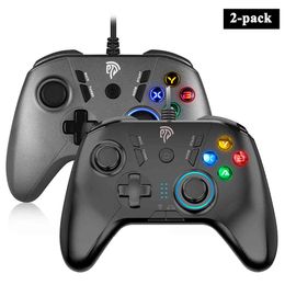 2PCS EasySMX SL-9111 Wired PC Controller Joystick Gamepad PS3 Win10 Laptop Android TV Box Phone Dual-Vibration Game Control