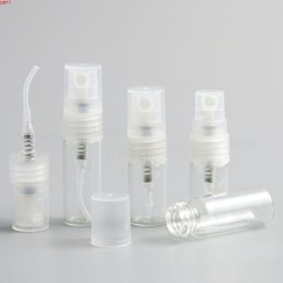 500 x 2ML 3ML Travel Mini Cute Glass Perfume Bottle With Cover Empty Refillable Spray Small Sample Vials Atomizehigh qty