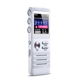 Digital Voice Recorder aktiviert Doppelmikrofon Dual-Core Denoise Record 8GB Audio MP3 Music Player Dictaphone