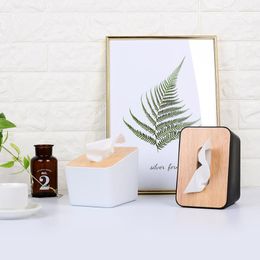 Tissue Boxes & Napkins Vertical Box Ins Paper Household Creative Napkin Carton Simple Northern European Black