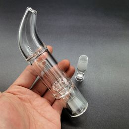 Water Pipe Bong Calyx Bubbler Hookahs 14mm Curved Mouthpiece Bubblers PVHEGonG GonG Glass Adapter For Solo Air PAX2 PAX3