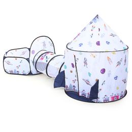 Play Tent Portable Foldable Prince Folding Tents Children Boy Cubby PlayHouse Kids Gifts Outdoor Toy Castle 0417