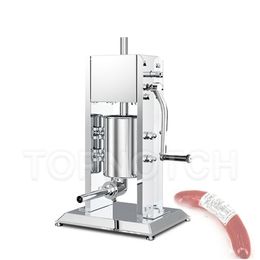 High Quality Vertical Stainless Steel Kitchen Sausage Stuffer Machine 5L Sausages Filler Meat Extruder