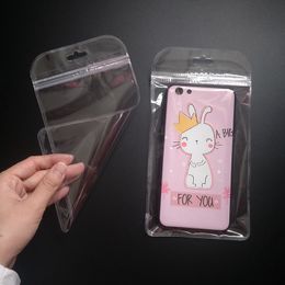 12*22cm Transparent Mobile Phone Case Cover Retail Packaging Package Bag for 11 X 6 7 Plus Plastic Poly Pack